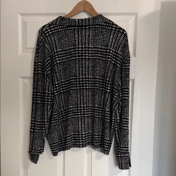 Norma Kamali Black and White Checkered Top - Picture 4 of 5